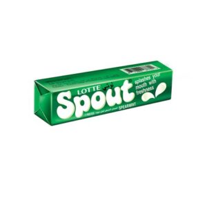 LOTTE SPOUT BUBBLE GUM SPEARMINT