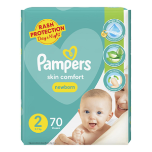 PAMPER NEWBORN DIAPER 70PCS
