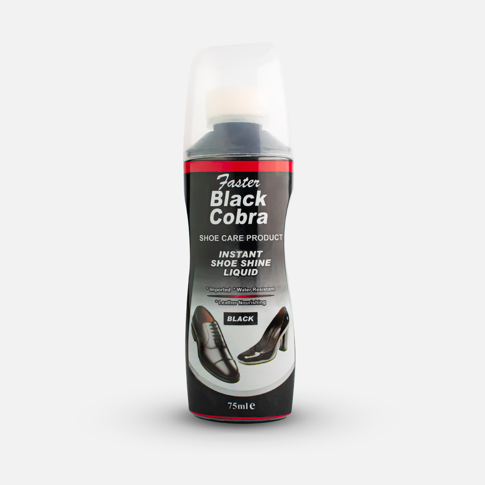BLACK COBRA SHOE SHINE LIQUID 75ML